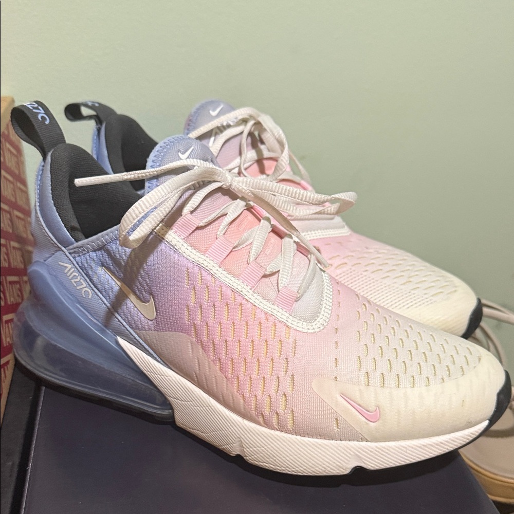 Nike Air Max 270 in Pink, Blue, and Cream